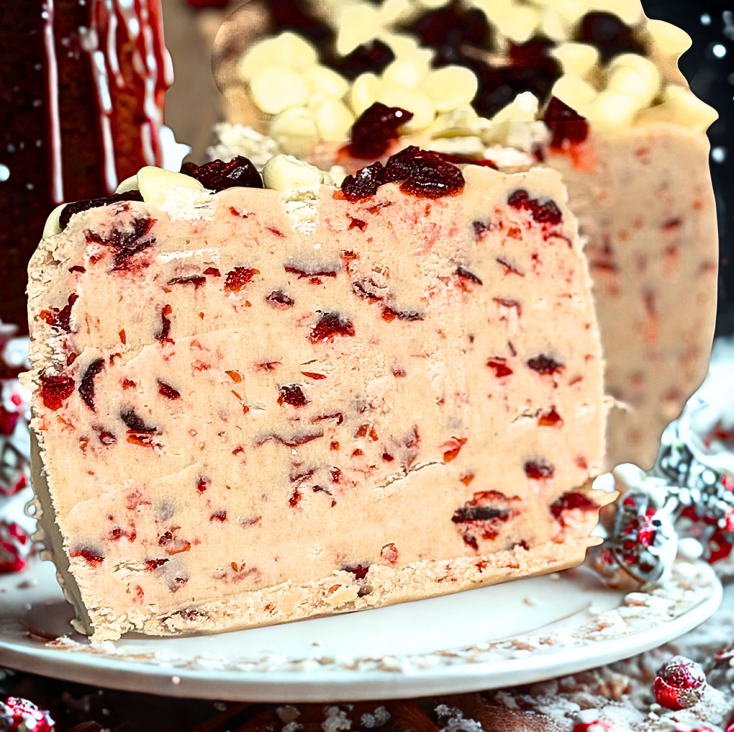 Frosty Cran-Orange Fudge